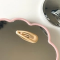 Matt hellgelbe Tropfen-Haarklammer für Kinder mit weicher Gummibeschichtung - Matt Nude