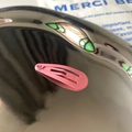Pinza para el pelo rosa mate de metal para niñas con acabado de pintura - Rosa