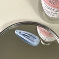 Sparkly light blue 3cm glitter hair clip with a glossy finish for kids and girls - Light Blue