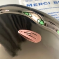 Light pink matte metal snap hair clip in classic teardrop shape for kids and girls - Nude Pink