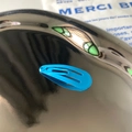 Classic 3cm matte blue metal teardrop snap clip for baby girls mini hair styling - Blue