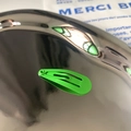 Classic bright green matte painted metal BB hair clip for children's daily wear - Green