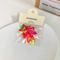 Simpatiche mollette per capelli a forma di stella colorata in stile coreano miste - Pentagramma Rosso