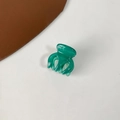Mini smaragdgrüne Kürbis-Haarklammer aus transparentem Harz für elegante Damenfrisuren - Grün