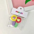Kleurrijke haarspeldjes set met ster- en hartmotieven en ovale ontwerpen voor meisjes - Paarse en Groene Haarclips