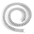 Iced out 10mm hip hop cuban link necklace with zircon stones in silver finish - 18.0cm / Silver