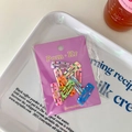 Σετ παιδικά κλιπ μαλλιών BB με πουά σχέδια σε πολύχρωμα αστέρια και καρδιές - Ορθογώνια