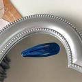Navy blue 5cm teardrop snap clip with glossy finish for hair styling and kids hair accessory - Royal Blue