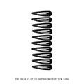 Lot de 10 barrettes à cheveux clic-clac noires de 5 cm au design goutte brillant - Clip Larme 5cm