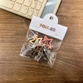 Five-piece star-shaped hair clip set with daisy details in mixed warm colors - Flower Charm Hair Clip