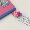 Cute cartoon character hair clip in pink and purple finish for young girls hair styling - Purple