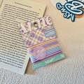 Set of 10 macaron colored high elastic spiral hair ties on a display card - 10 Pieces/Pack (6cm) / Light Purple Series