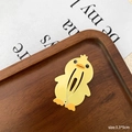 Barrette BB caneton jaune mignon pour filles, couleurs vives, taille 3,3x5cm - Canard jaune