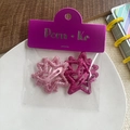 Set di due fermagli per capelli a stella glitterati rosa e rosa scuro con clip metallica - Stella Glitter