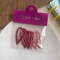 Fermagli per capelli a cuore rosa scintillanti con glitter per bambine - Cuore Glitter