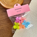 Mollette per capelli a farfalla opache colorate per bambini con dettaglio stella - Set Coniglio Fiocco
