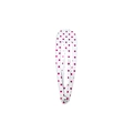 Chic white snap hair clip with vibrant pink polka dot pattern for women and girls - White with Red Polka Dots Style (Style 13)