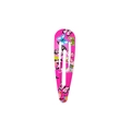 Pink metal BB hair clip featuring a vibrant butterfly pattern print for girls - Bright Pink Butterflies Style (Style 23)