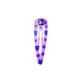 Chic purple BB hair clip featuring cute cartoon owl and floral prints for girls - Purple Owl Style (Style 41)