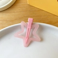 Lindo pasador de pelo rosa con forma de estrella para niñas con acabado en color caramelo - Serie Rosa