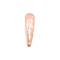 Pink heart print teardrop hair clip for women featuring a minimalist metal snap design - Light Pink White Hearts Style (Style 47)