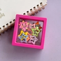 Fermagli per capelli a stella per cani in colori macaron in una scatola 3D - Stile Mini Stella