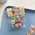 Cute Sanrio characters hair ties set with colorful Hello Kitty and Melody designs - Sanrio Character Hair Tie