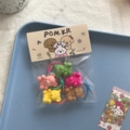 Süße Haargummis im koreanischen Stil mit Bären-Motiv in verschiedenen bunten Farben - 3D Bär Haargummis