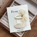 Ensemble de barrettes à fleurs et nœuds en dentelle crème faits à la main - Barrette Nœud Plaid