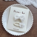 Ensemble de barrettes à cheveux en dentelle blanche avec perles et fleurs en tissu - Barrette Fleur Perle Artificielle Nœud