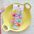 Lot de 10 barrettes à cheveux colorées Mickey pour filles aux tons pastel doux - Forme de Tête de Souris Gelée