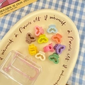 Lot de mini pinces à cheveux cœur mat aux couleurs pastel pour petites filles - Pince Coeur