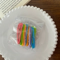 Set de 10 pinzas para el pelo BB de metal en colores macaron para niñas en bolsa - Estilo Gota de Agua