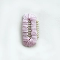 Light pink fabric wrapped pet hair clip for small dogs with stable inner teeth - Medium / Lavender