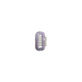 Cute light purple knitted fabric hair clip with beige plastic comb teeth for women - Small / Light Purple