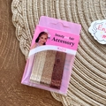 Glittery bobby pins set for girls featuring gradient gold and amber brown colors - Gold