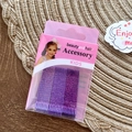 Sparkly purple glitter hair clips for girls, set of 24 pieces in a pink gift box pack - Purple Series