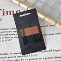 Set aus 24 wellenförmigen schwarzen und roségoldenen Haarklammern auf Kartonhalter - Schwarze Wellen-Haarnadel