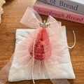 Chapeau de fête rose à paillettes pour filles avec nœud en résille et couronne strass - Chapeau d'Anniversaire Rose