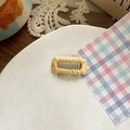 Chic yellow woven fabric BB hair clip for dogs with cute candy color and Korean style - Yellow (Large)
