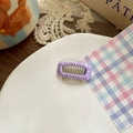 Cute candy-colored purple woven hair clip for dogs with high-quality silk fiber wrap - Lavender (Large)