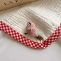 Fermaglio per capelli a uccellino in tessuto rosa fatto a mano con ricami pregiati - 【14】uccello Rosa