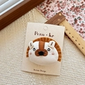 Cute handcrafted hedgehog fabric hair clip for girls with Korean style embroidery - Little Lion