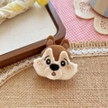 Cute brown squirrel corduroy brooch with detailed embroidery for clothes and bags - Brown Squirrel (NK1218)