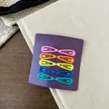Gedetailleerde set van 10 kleurrijke metalen BB-haarspeldjes in vijf felle kleuren - Druppelende Olie Roze Serie Stijl