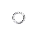 Polished silver stainless steel clip-on hoop earring with spring closure - 12mm (1 Piece) / Steel