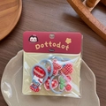 Dettaglio del set di elastici azzurri per bambini con ciondoli a cartone animato - Set Elastici Gatto Cartone Animato Blu