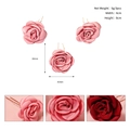 Set di 3 forcine per capelli con rose in tessuto rosa e rosso scuro per spose - Rosa HS-J6420 / Rosa