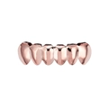 Hip hop grillz με ροζ χρυσή επίστρωση, σχέδιο έξι δοντιών και εξαιρετικά γυαλισμένη επιφάνεια - Ροζ Χρυσό Κάτω Δόντι