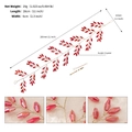 Handgefertigte rote Braut-Haarranke mit Acrylkristallen und Golddraht-Kopfschmuck - Rot (HS-J6659RED)